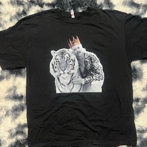 Tiger King Black Graphic Print